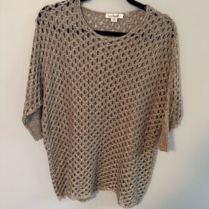 SIMPLY NOELLE Women's Knit Top Beige Size L/XL
